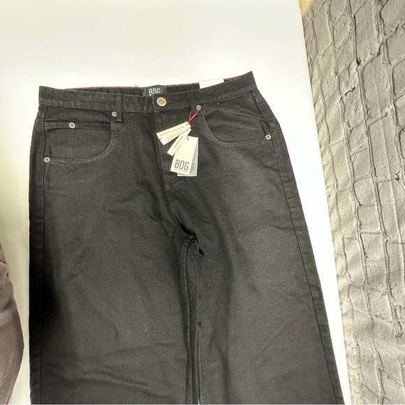 BDG Black Denim JAVA BAGGY LOW RISE JEANS SIZE 34W nwt - Picture 8 of 11